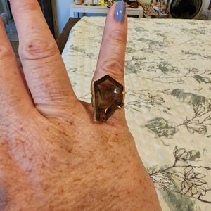 14 k gold topaz ring